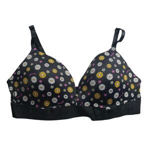 Pink Victoria's Secret Floral Daisy Plunge Padded Adjustable Bra 36C 36 C
